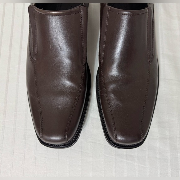 Franco Fortini Keith leather brown men's loafers dress shoes slip-on size 12M - Picture 6 of 14